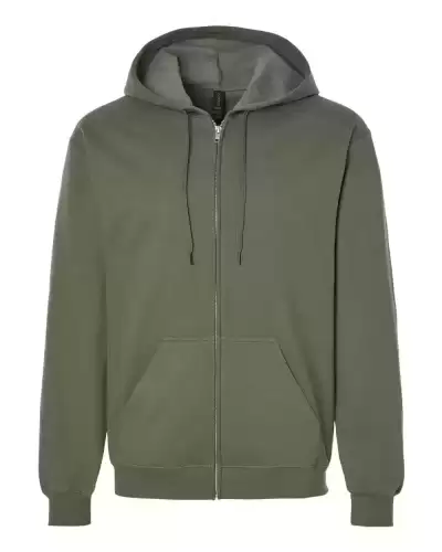 Gildan SF600 Unisex Softstyle? Full-Zip Hooded Sweatshirt 2 Pack