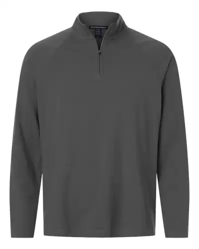Devon & Jones DG402 Men's Seaton Pebble Textured Quarter-Zip Pullover