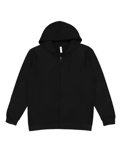 LAT 6927 Unisex Full-Zip Fleece Hoodie Sweatshirt