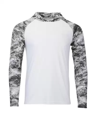 Paragon 241 Men's Biloxi Performance Colorblocked Hooded Long Sleeve T-Shirt