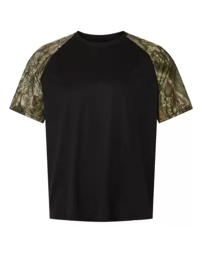 RealTree RT2103 Unisex Realtree? Performance Colorblock T-Shirt