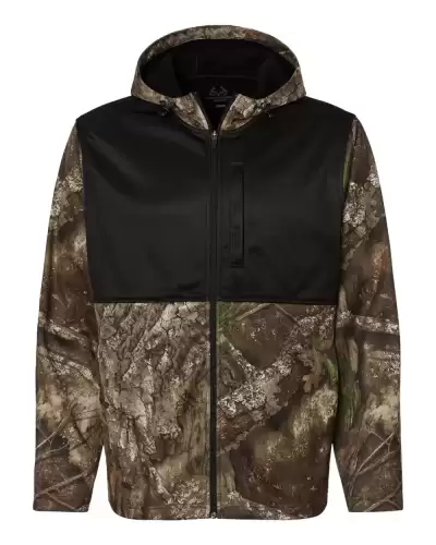 RealTree RT5204 Unisex Realtree? Performance Colorblocked Full-Zip Hooded Sweatshirt
