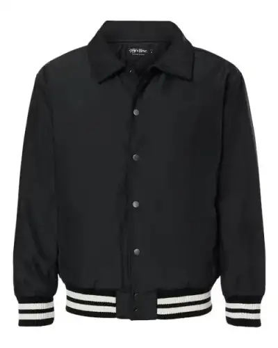 Shaka Wear SHCVBJ Unisex Collared Varsity Jacket