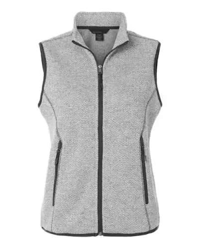 North End NE731W Women's Jasper Jacquard Fleece Vest