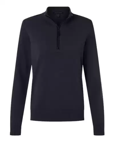 Devon & Jones DG446W Women's New Classics Quarter-Zip Sweater