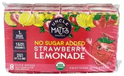 Uncle Matts Strawberry Lemonade Juice Box, 54 Oz(Case of 4)