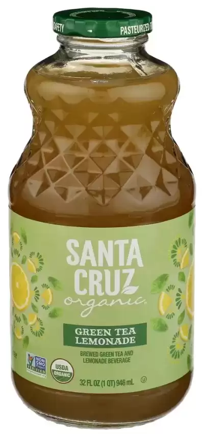 Santa Cruz, Organic Green Tea Lemonade +Crv, 32 Ounce