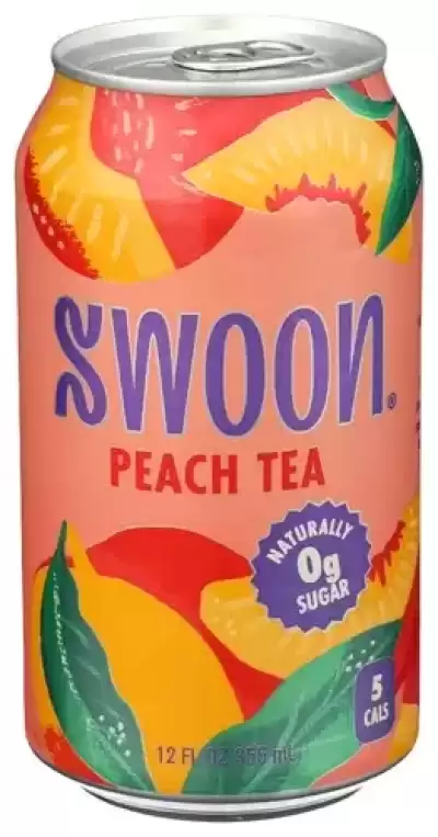 Swoon Tea - Naturally Zero Sugar Peach 12 Fl Oz
