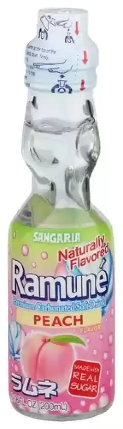 Sangaria Ramune - Peach Flavor 6.76Oz