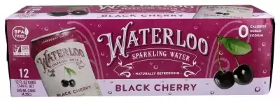 Waterloo Sparkling Water, Water Sprk Blk Chrry 12Pk, Case Of 2 X 144 Oz