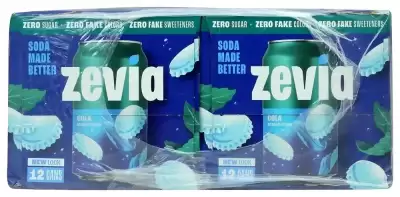 Zevia, Cola Soda Zero Calorie, 144 Oz (Case Of 2)