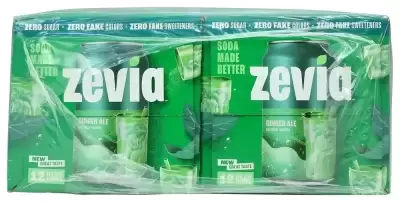 Zevia, Ginger Ale Zero Calorie Soda, 144 Oz (Case Of 2)