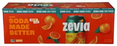 Zevia, Orange Soda Zero Calorie, 144 Oz (Case Of 2)