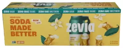 Zevia, Soda Cream Zero Calorie, 144 Oz (Case Of 2)