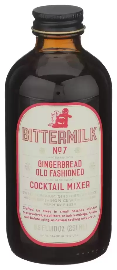 Bittermilk No.7 Gingerbread Old Fashioned Handcrafted Cocktail Mixer