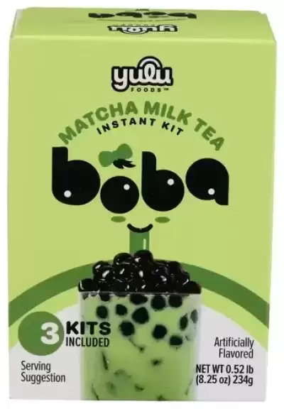 2416922 8.25 Oz Latte Bubble Pearl Instant Kit - Matcha Milk Tea With Authentic Brown Sugar Tapioca