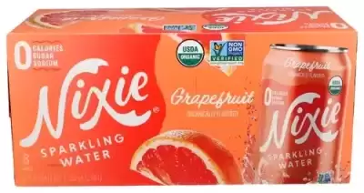 Nixie Organic Sparkling Water Grapefruit 8 Cans