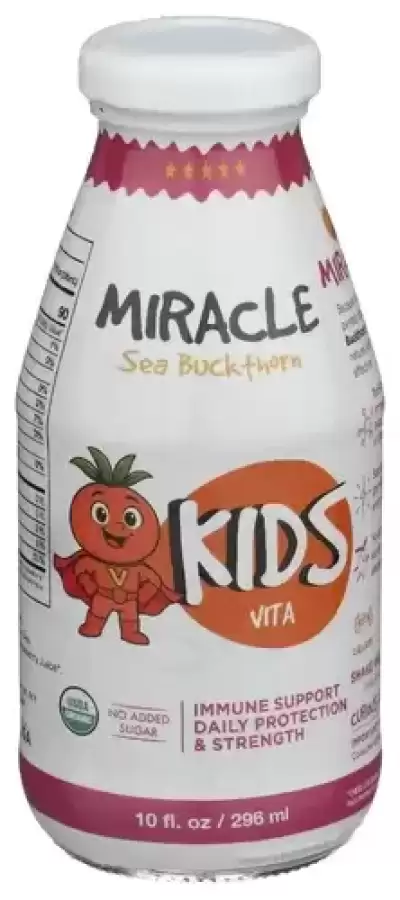 Miracle Sea Buckthorn Kids Vita ? Organic Sea Buckthorn Juice Drink For Children? Natural Banana, St