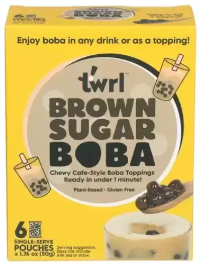 Twrl Milk Tea, Brown Sugar Boba, 1.76 Oz X 6 Count (Case Of 6)
