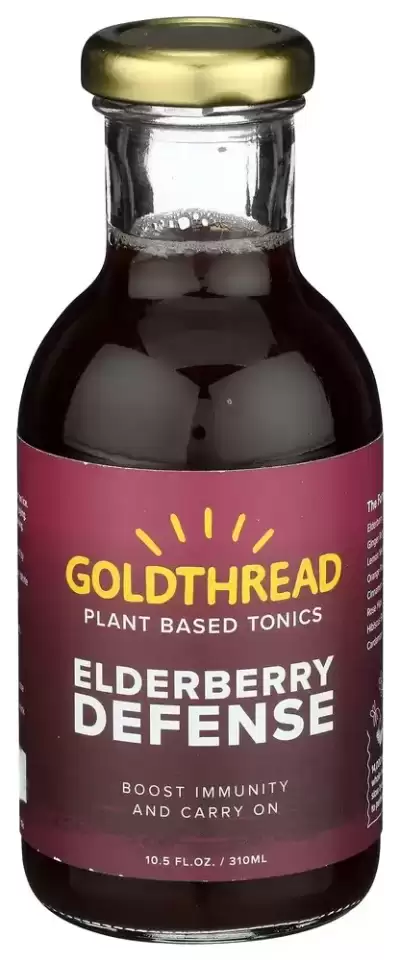 Goldthread, Plant Based Tonic Elderberry Tonic Defense, 10.5 Oz (Case Of 12)