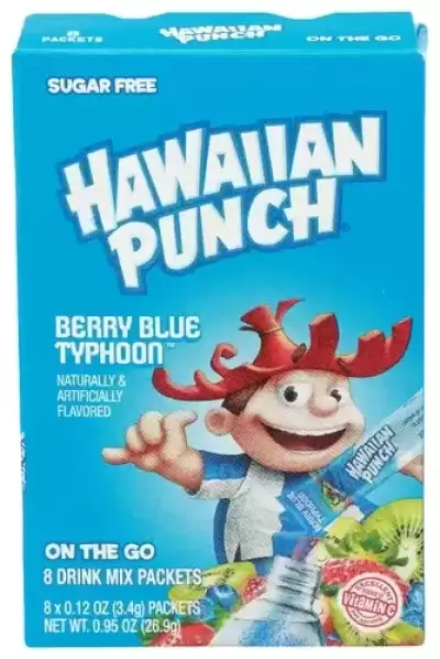 Hawaiian Punch Powder Drink Mix Berry Blue Typhoon