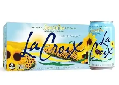 Lacroix Sparkling Water, Sunshine, 8 Pack Zero Sugar, Zero Calories, Zero Sodium Taste Of Wonder