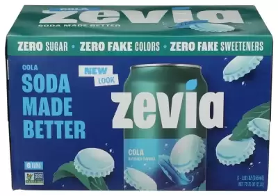 Zevia, Soda Cola Zero Calorie, Case Of 4 X 72 Oz