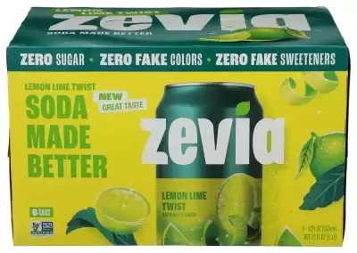 Zevia, Soda Lemon Lime Twist, Case Of 4 X 72 Oz