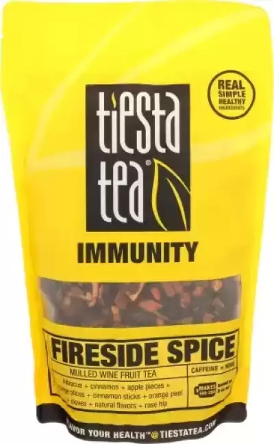 Tiesta Tea - Fireside Spice Immunity Loose Leaf Herbal Tea Caffeine Free Gmo-Free Make Hot Or Iced T