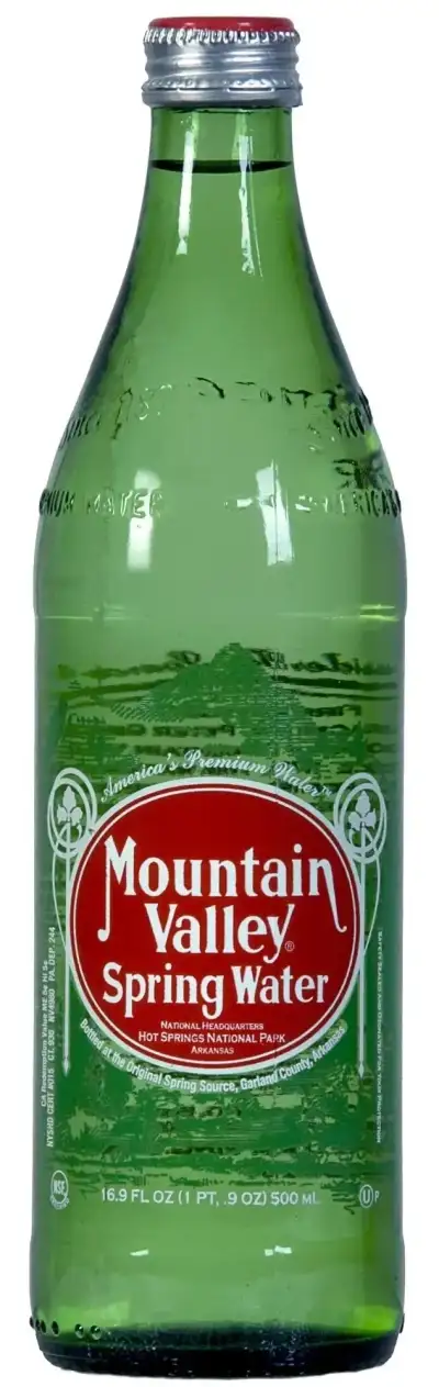 Mountain Valley Spring Water, Half Liter, 6 Count