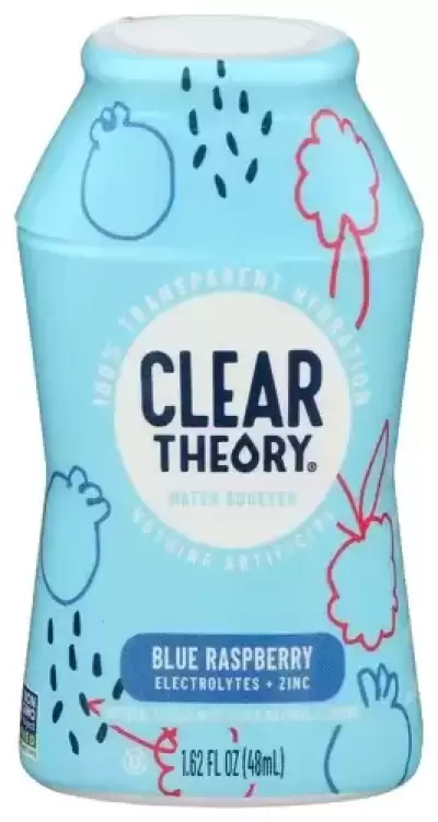Clear Theory, Water Boost Blue Raspberry, 1.62 Oz (Case Of 12)