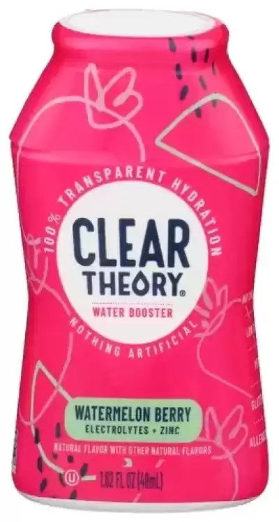 Clear Theory, Water Booster Watermelon Berry, 1.62 Oz (Case Of 12)