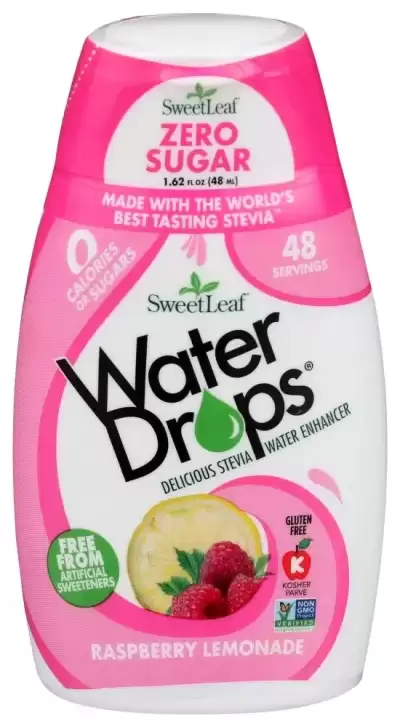 Sweetleaf Water Drops Stevia Water Enhancer Flavour Raspberry Lemonade
