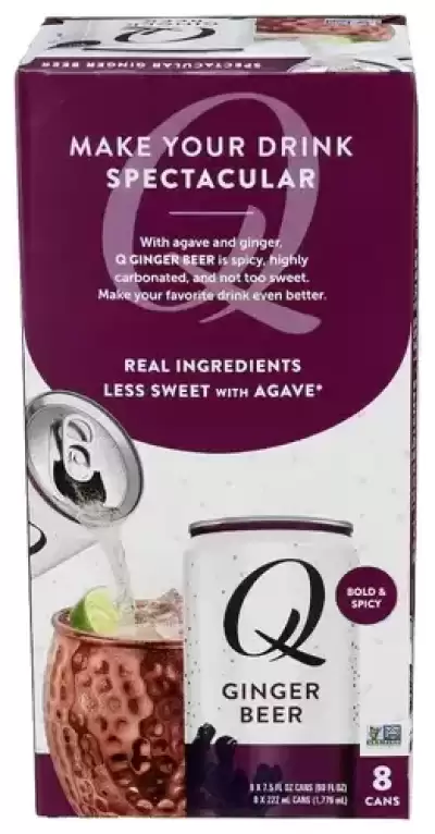 Q Tonic, Ginger Beer Mixer, 60 Oz(Case Of 3)