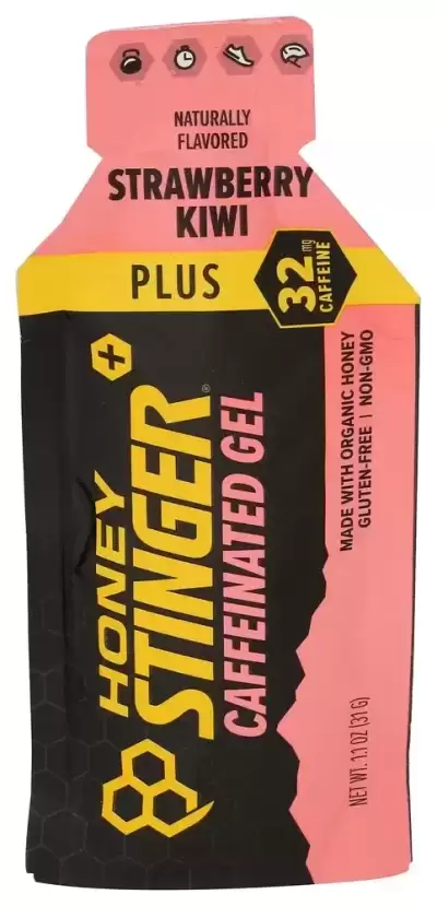 Honey Stinger Organic Strawberry Kiwi Caffeinated Energy Gel