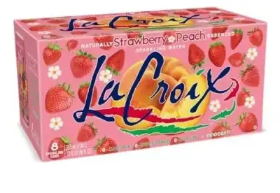 Lacroix Sparkling Water, Strawberry Peach, 12 Fl Oz