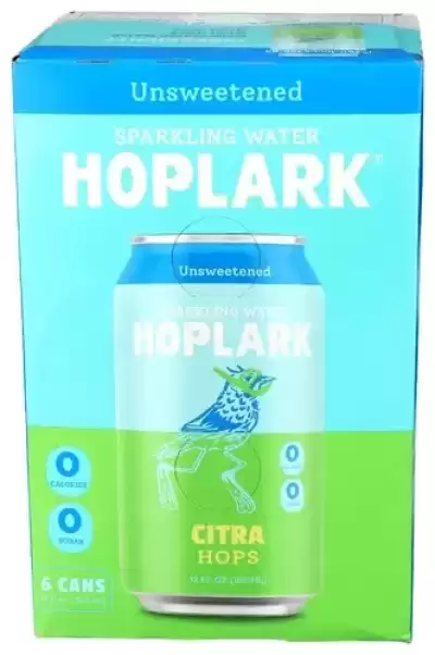 Hoplark Hoptea, Hope Tea Sparkler Water With Citra Hops, 12 Oz X6 (Case Of 4)