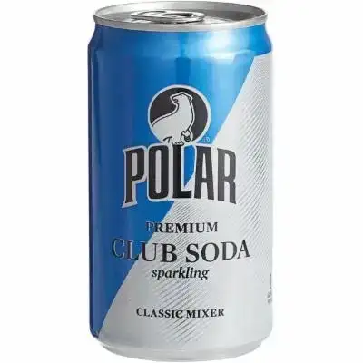 Polar Beverages Club Soda Mixer Liquids 7.5 Oz Cans
