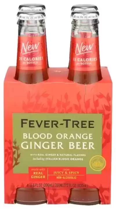 Fever Tree, Blood Orange Ginger Beer, 27.2 Oz(Case Of 6)