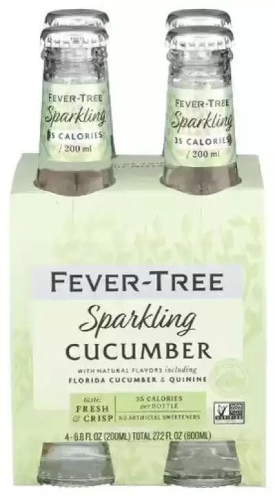 Fever Tree, Cucumber Flavoured Tonic Water, 27.2 Oz(Case Of 6)