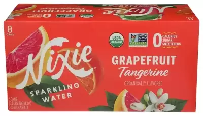 Nixie Organic Sparkling Water Grapefruit Tangerine 8 Cans