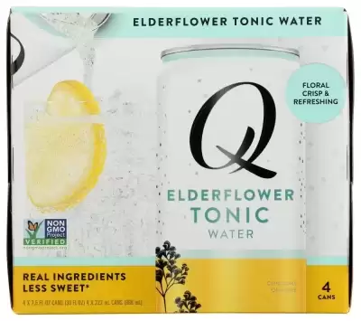 Q Mixers Tonic Water Elderflower 7.5 Fl Oz Each / 