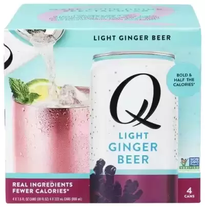 Q Tonic, Mixer Ginger Beer Lte 4Pk, 30 Oz(Case Of 6)