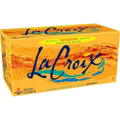 LA CROIX 12 Fl Oz Tangerine Sparkling Water, 