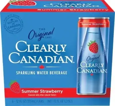 Clearly Canadian Summer Strawberry 6Pk Cans
