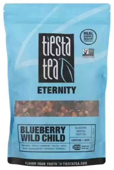 Tiesta Tea - Blueberry Wild Child Eternity Loose Leaf Fruit Tea Caffeine Free Gmo-Free Make Hot Or I