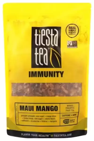 Tiesta Tea - Maui Mango Immunity Loose Leaf Fruit Tea Caffeine Free Gmo-Free Make Hot Or Iced Tea & 