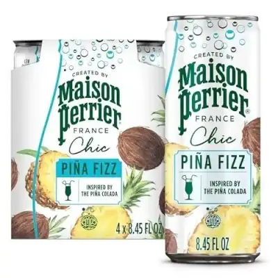 Maison Perrier Chic Pina Fizz, Pineapple And Coconut Flavored Sparkling Beverage, Low Calorie, Mockt