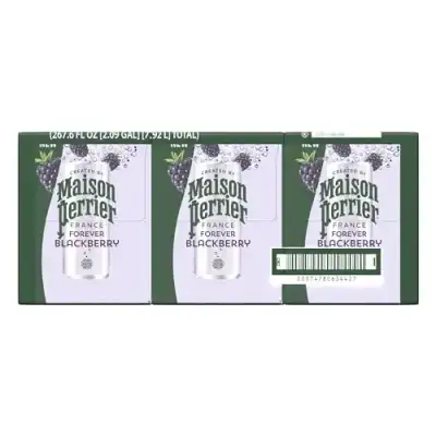 Maison Perrier Forever Blackberry Sparkling Water, 11.15 Fl. Oz., 8 Cans/Box (12575301)