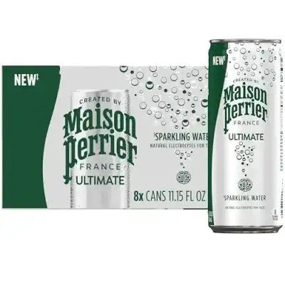 Maison Perrier, Sparkling Water Unflavored, 11.15 X 8 Count (Case Of 3)